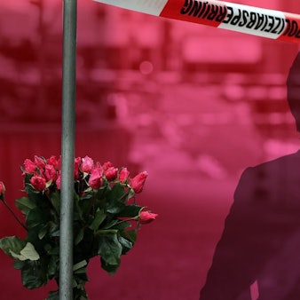 Attentat am Blumenstand