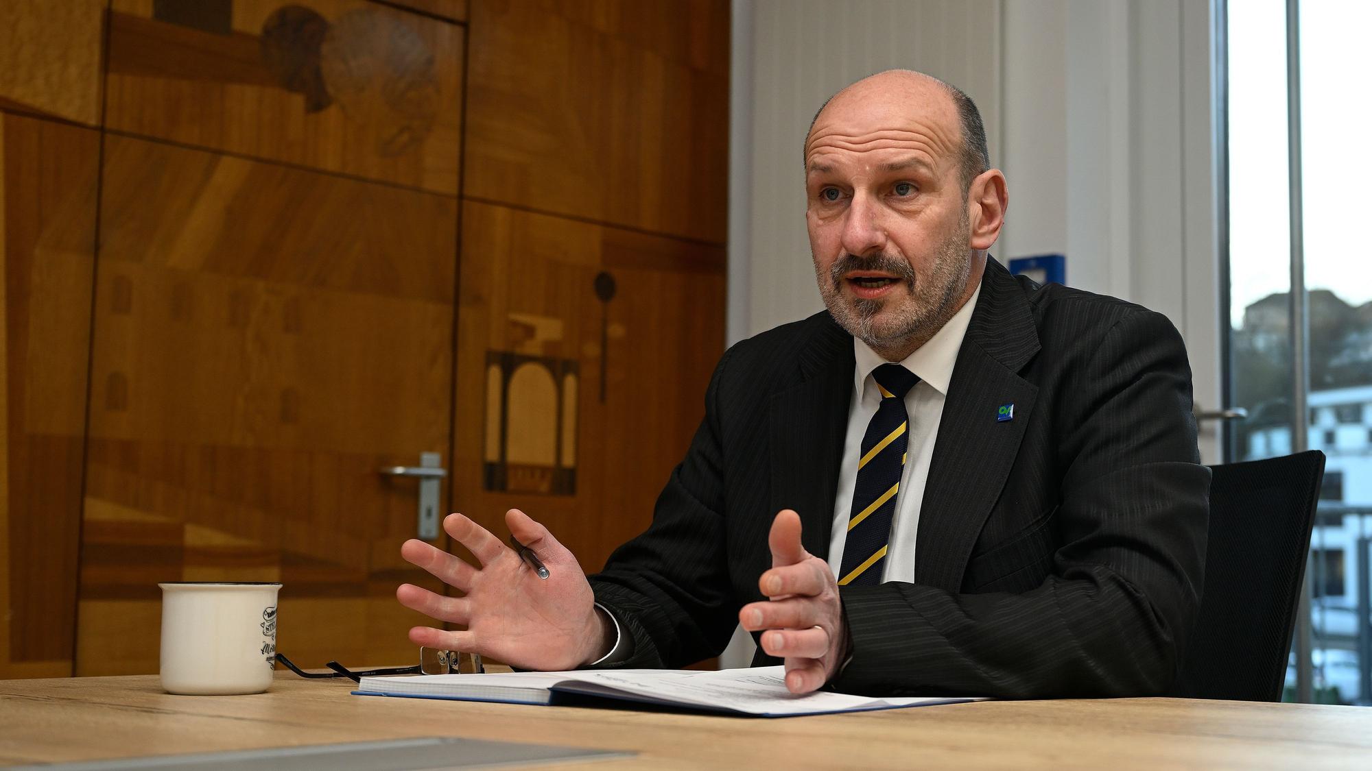 Bürgermeister Christoph Nicodemus geht optimistisch ins Jahr.