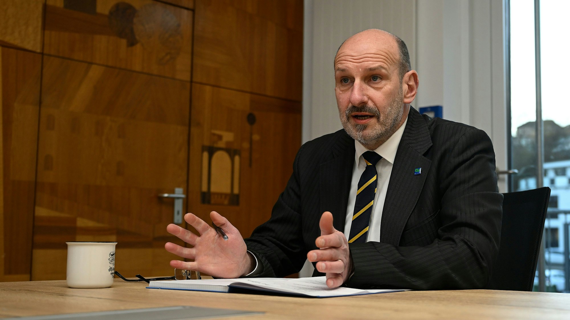 Bürgermeister Christoph Nicodemus geht optimistisch ins Jahr.