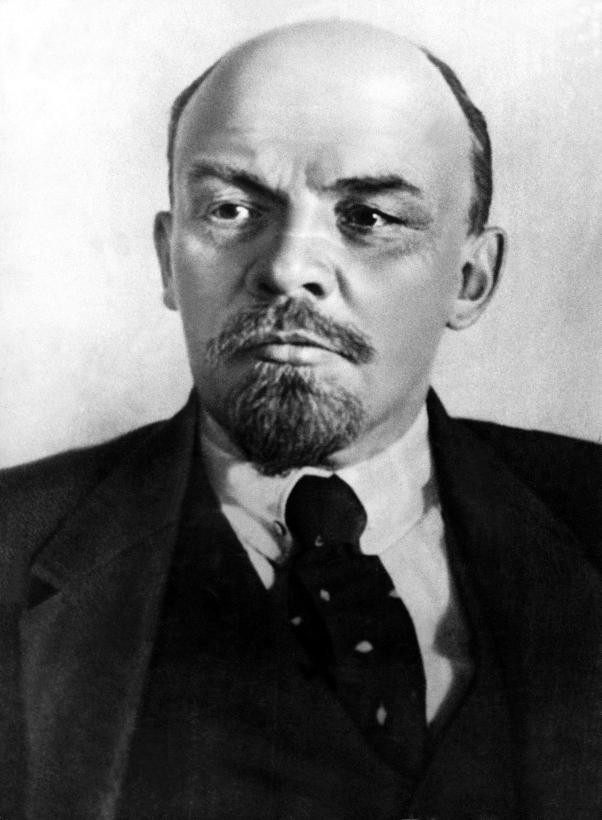 Der sowjetische Staatsgründer Wladimir Iljitsch Lenin, aufgenommen 1918 in Moskau.