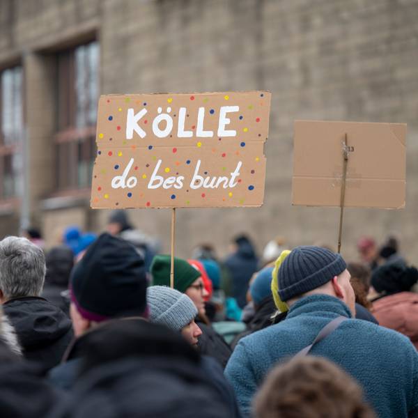 Impressionen von der Großdemo gegen Rechts auf der Deutzer Werft