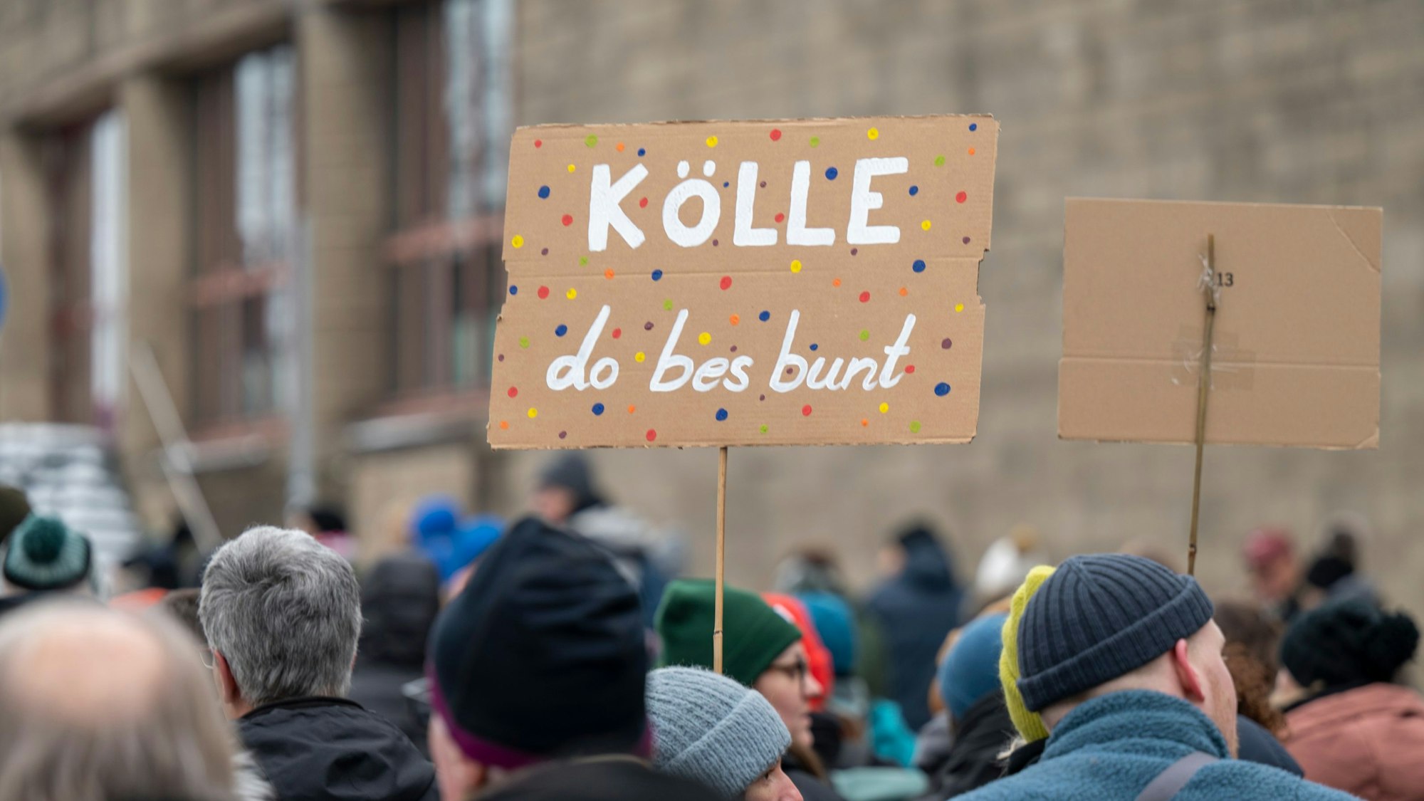 Impressionen von der Großdemo gegen Rechts auf der Deutzer Werft