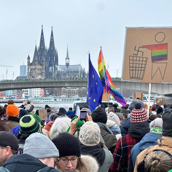 Demonstration gegen Rechtsextremismus am 21. Januar in Köln