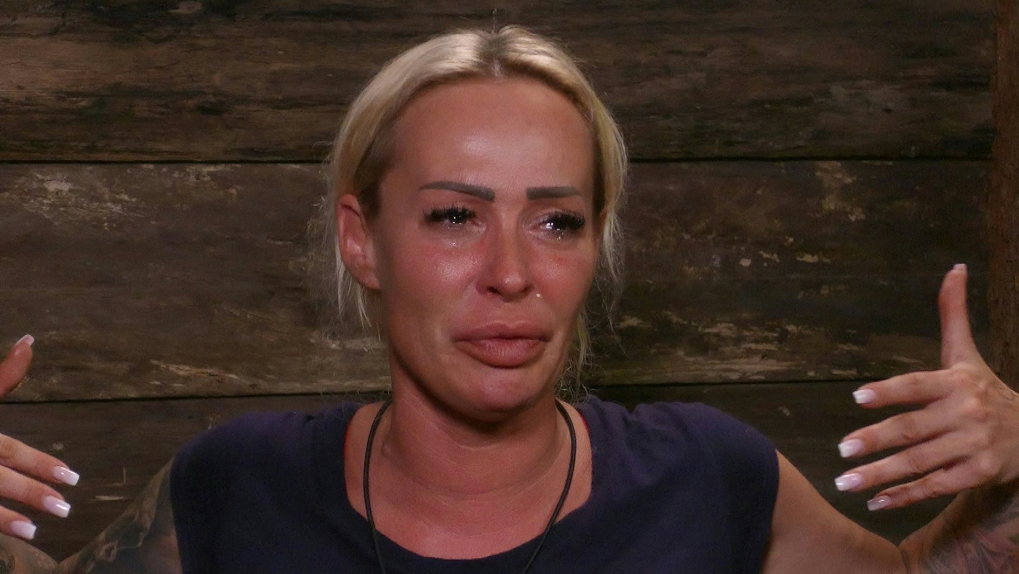 Cora Schumacher während ihrer kurzen Zeit im Dschungelcamp.