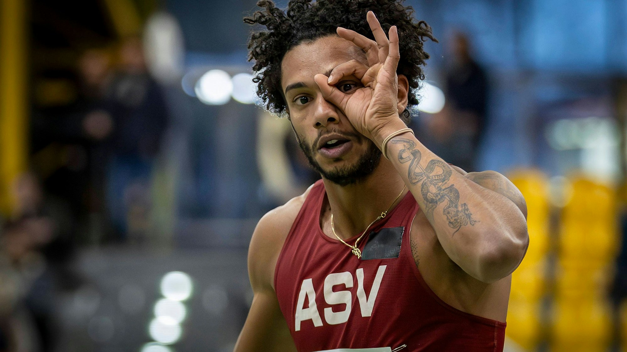 Indoor Meeting Dortmund Dortmund, 20.01.2024 Joshua Hartmann GER/ASV Koeln Indoor Meeting Dortmund im Rahmen der World Athletics Indoor Tour Bronze in der Helmut-Körnig-Halle in Dortmund Deutschland am 20.01.2024. *** Indoor Meeting Dortmund Dortmund, 20 01 2024 Joshua Hartmann GER ASV Koeln Indoor Meeting Dortmund as part of the World Athletics Indoor Tour Bronze in the Helmut Körnig Hall in Dortmund Germany on 20 01 2024 Copyright: xBEAUTIFULxSPORTS/AxelxKohringx