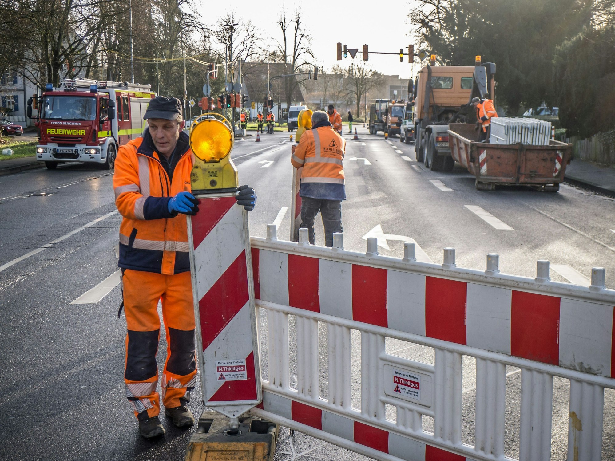 Eine Spur in Richtung Rennbaumstraße konnte wieder freigegeben werden.