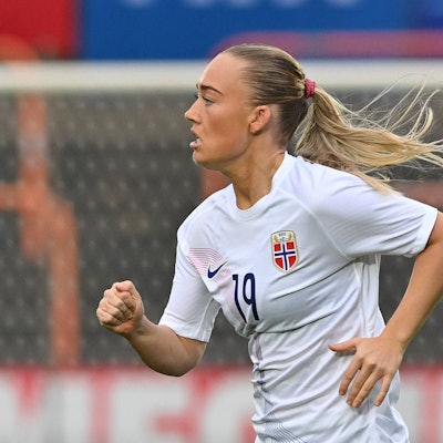 SOCCER FRIENDLY WOMEN UNDER-23 BELGIUM VS NORWAY Julie Jorde Aune 19 of Norway pictured during a friendly soccer game between the national women under 23 teams of Belgium, called the red flames, and Norway on Friday 26 October 2023 in Deinze , Belgium . PHOTO SPORTPIX Dirk Vuylsteke Deinze Dakota Arena Belgium PUBLICATIONxNOTxINxBEL Copyright: xSportpix.bex xDirkxVuylstekexDirkxVuylstekex