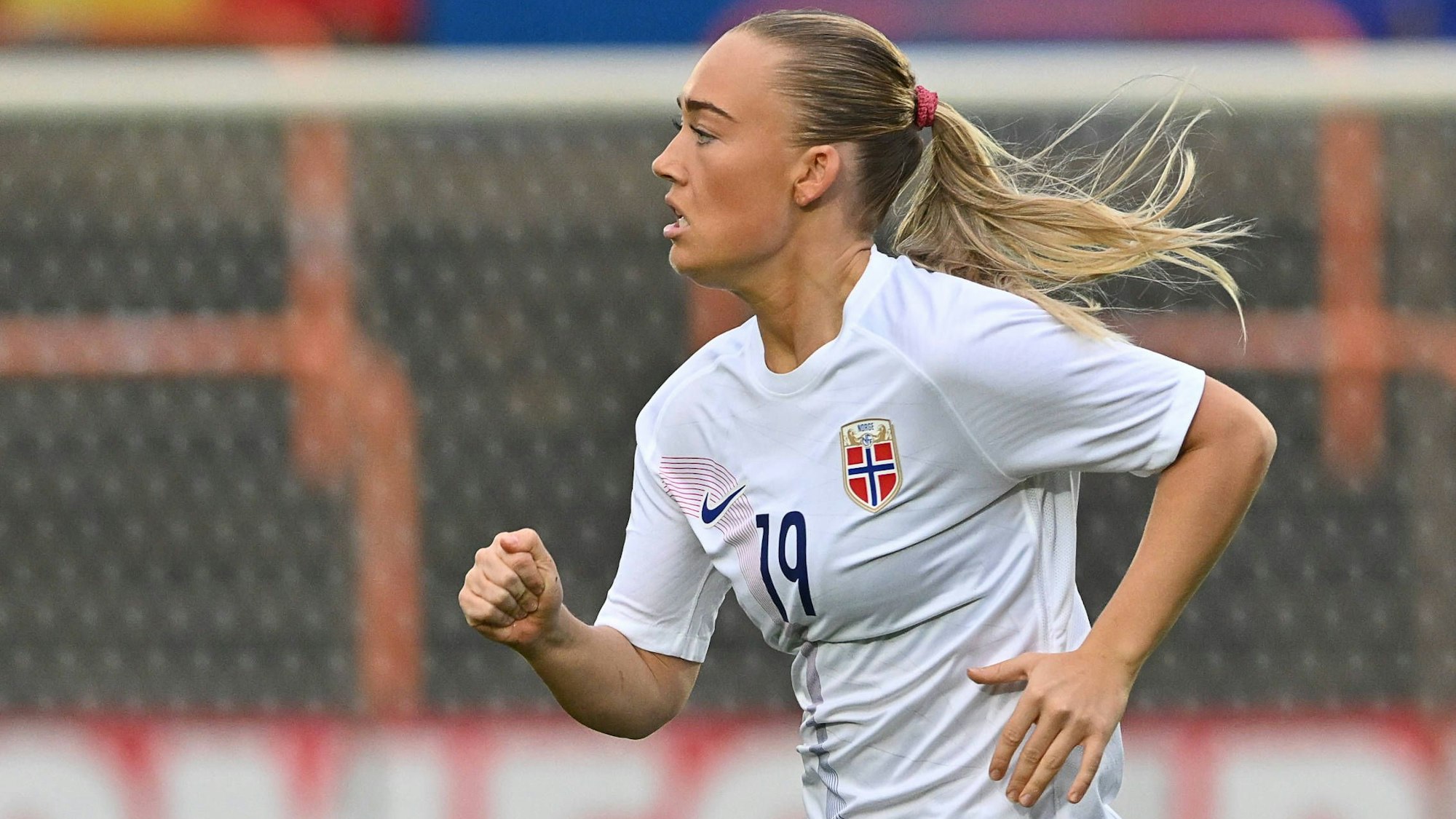SOCCER FRIENDLY WOMEN UNDER-23 BELGIUM VS NORWAY Julie Jorde Aune 19 of Norway pictured during a friendly soccer game between the national women under 23 teams of Belgium, called the red flames, and Norway on Friday 26 October 2023 in Deinze , Belgium . PHOTO SPORTPIX Dirk Vuylsteke Deinze Dakota Arena Belgium PUBLICATIONxNOTxINxBEL Copyright: xSportpix.bex xDirkxVuylstekexDirkxVuylstekex