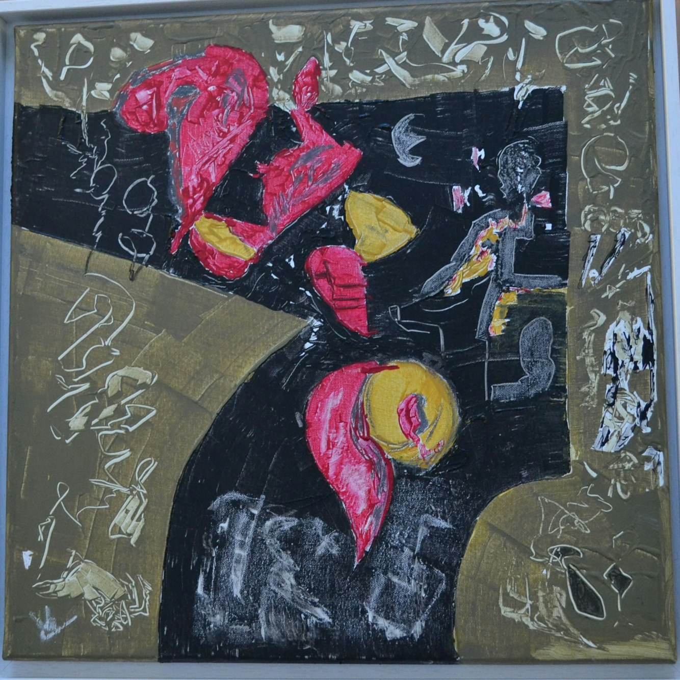 Das Foto zeigt eines der ausgestellten Bilder.