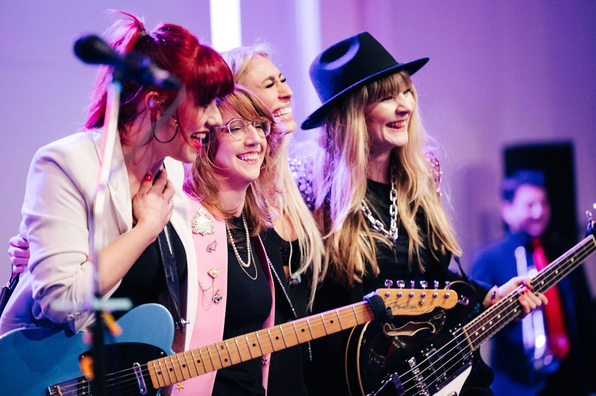 Die Frauenband Mätropolis beim Vorstellabend des Festkomitees in der Flora.