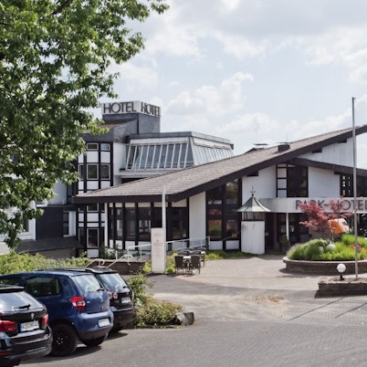 Blick auf das Park-Hotel in Nümbrecht.