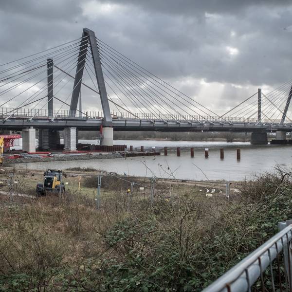 A1-Baustelle, Leverkusener Brücke. Foto: Ralf Krieger