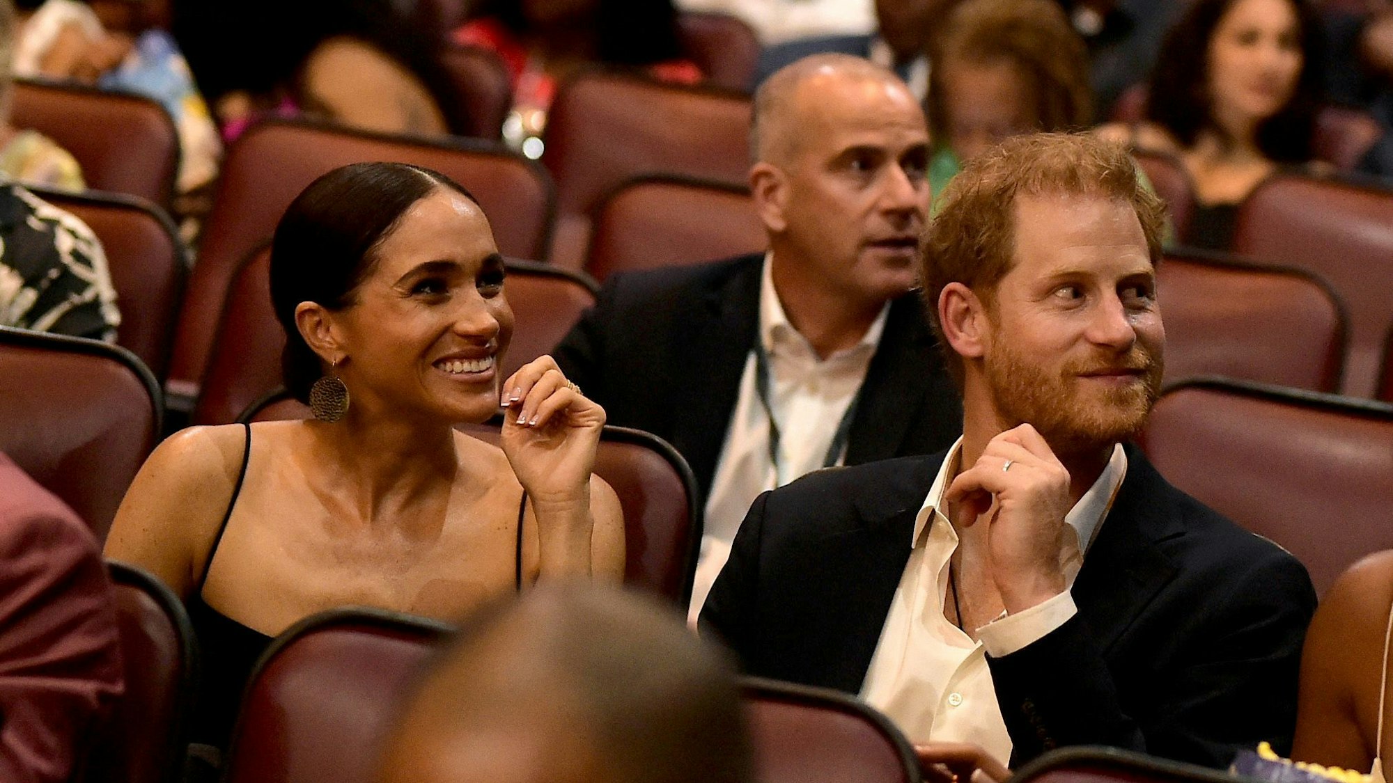 Herzogin Meghan und Prinz Harry bei der Premiere von „Bob Marley: One Love“ im „Carib 5“ in Kingston, Jamaika.