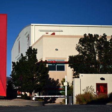 Das Netflix-Logo vor den Studios des Streamingdienstes.