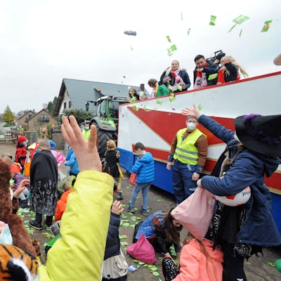 Die KG „Pappnas un Familich“ 2022 an der Grundschule Bennert