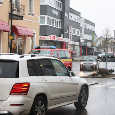 Blick auf die B55 in Bergneustadt
