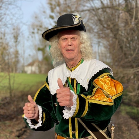 Zu sehen ist Armin Schwerd im Kostüm.