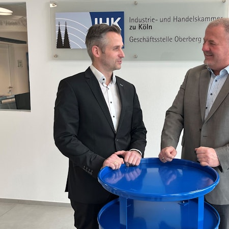 Roland Lenzing links, Michael Sallmann rechts.