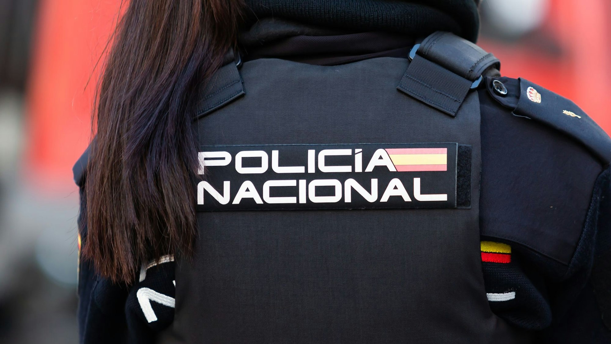 Die Uniform der spanischen Polizei.