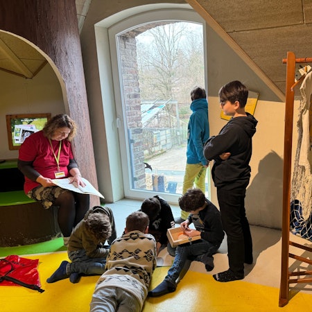 Kinder können im neuer Escaperoom im Naturgut Ophoven Rätsel lösen.