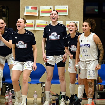 21.01.2024, Basketball-Wings Leverkusen - Herner TC
Freude bei Leverkusen
Foto: Uli Herhaus
