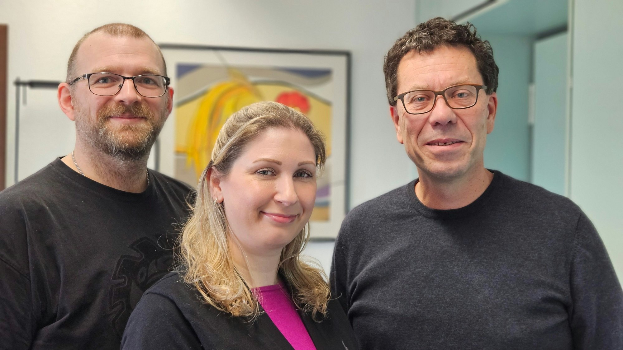 Das Bild zeigt Daniel Dobbelstein, Nadine Eilenberger und Dierk Timm von der SPD-Kreistagsfraktion.