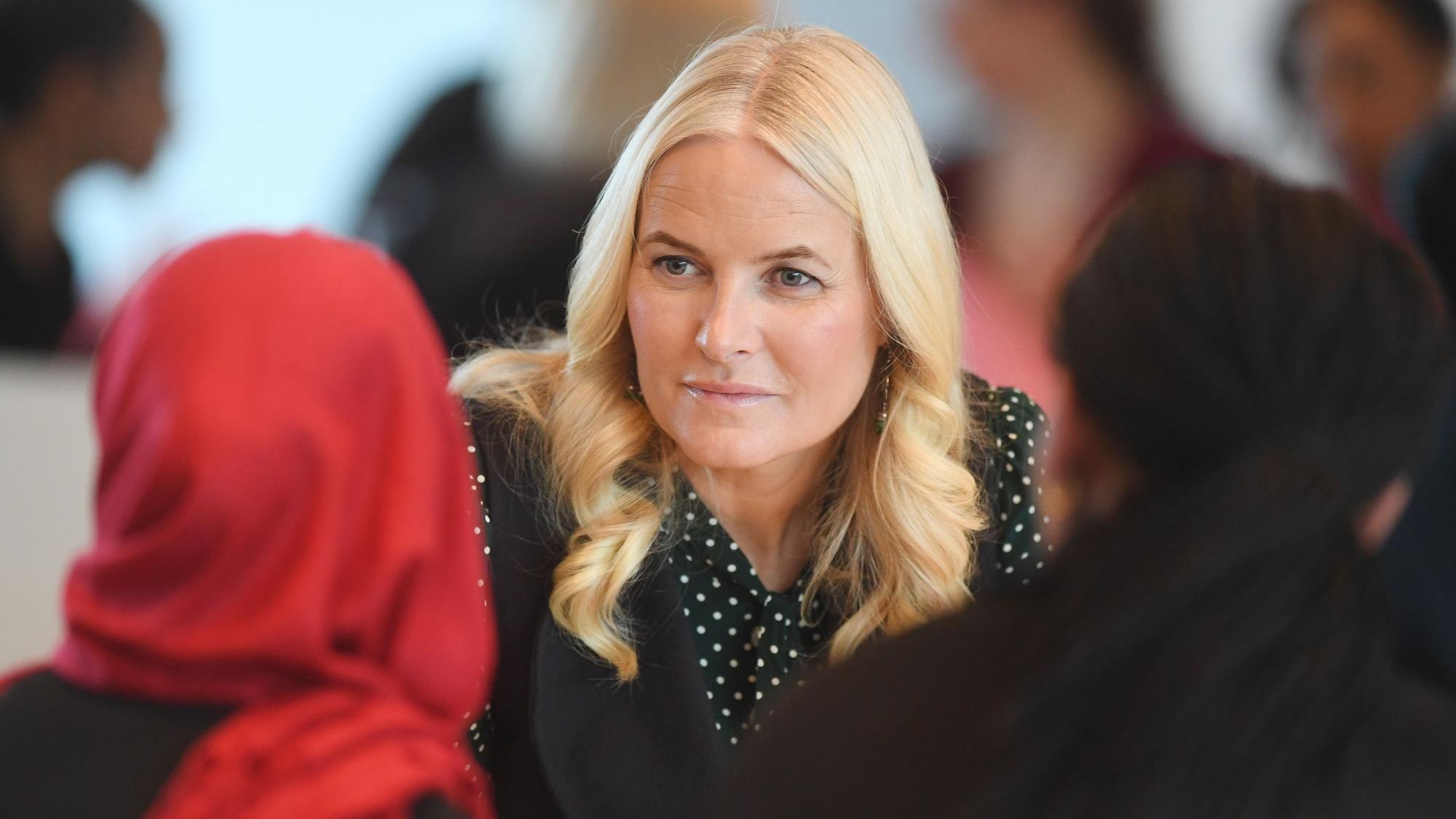 Kronprinzessin Mette-Marit bei einem Termin im März 2022.