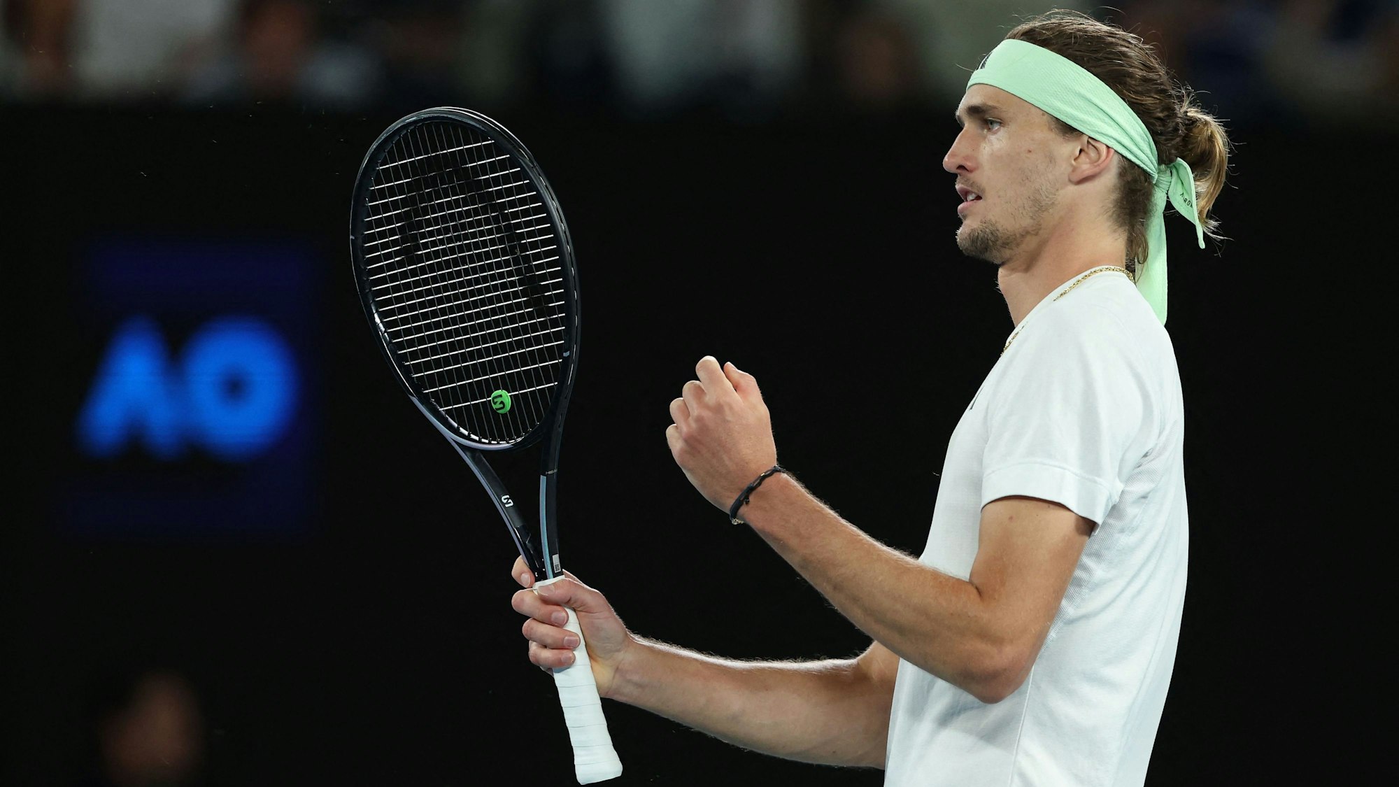 Alexander Zverev im Match gegen den Russen Daniil Medwedew