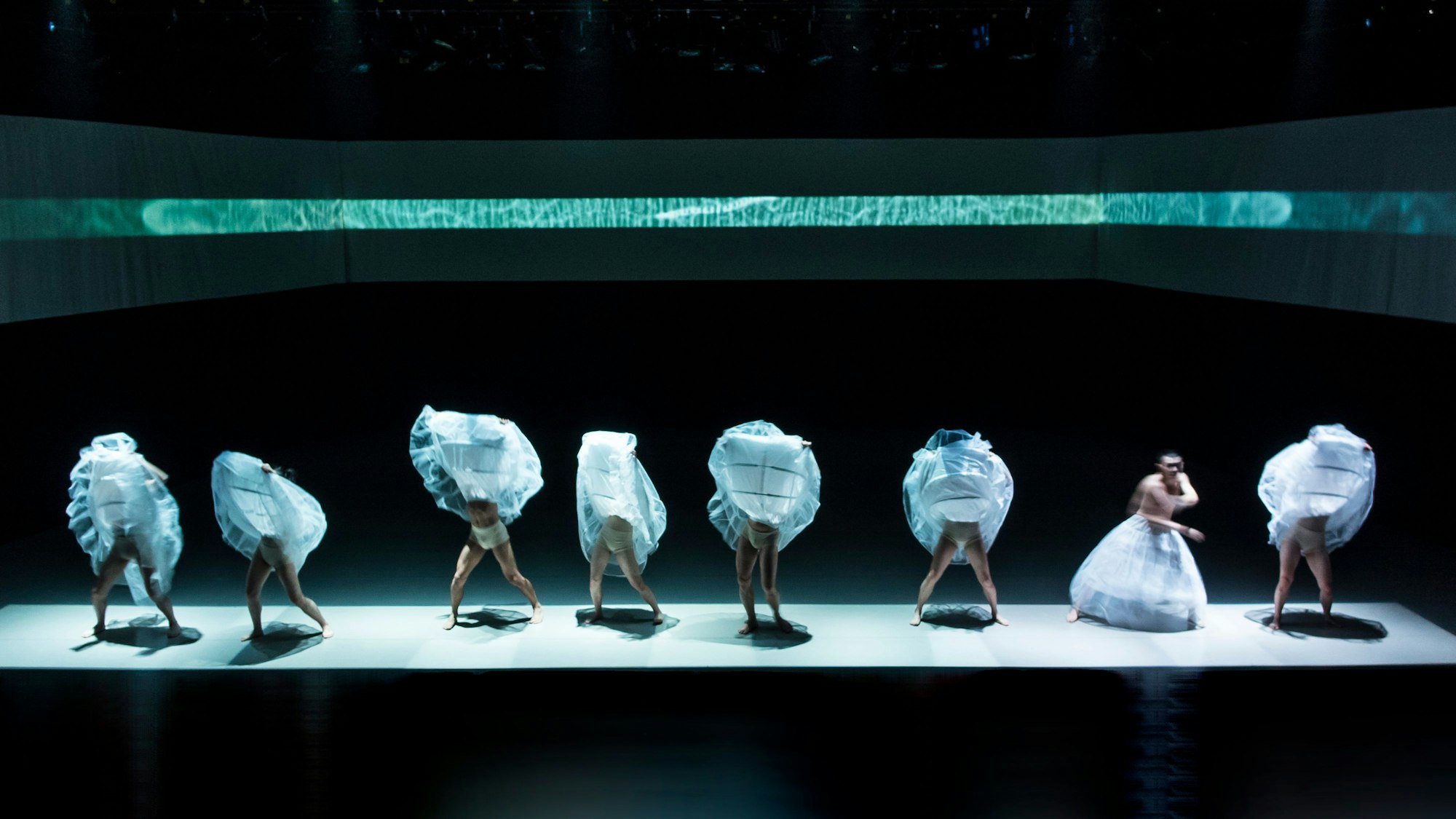 Die Rücke der Tanzgruppe sollten Lampions darstellen, die auch bei einer buddhistischen Zeremonie in Taiwan zu sehen sind.