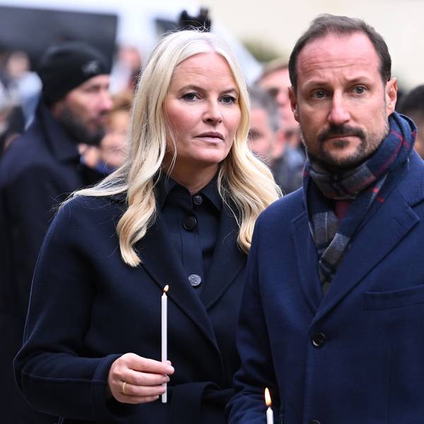 Kronprinz Haakon und seine Frau Prinzessin Mette-Marit bei ihrem Besuch in Berlin.