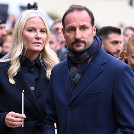 Kronprinz Haakon und seine Frau Prinzessin Mette-Marit bei ihrem Besuch in Berlin.