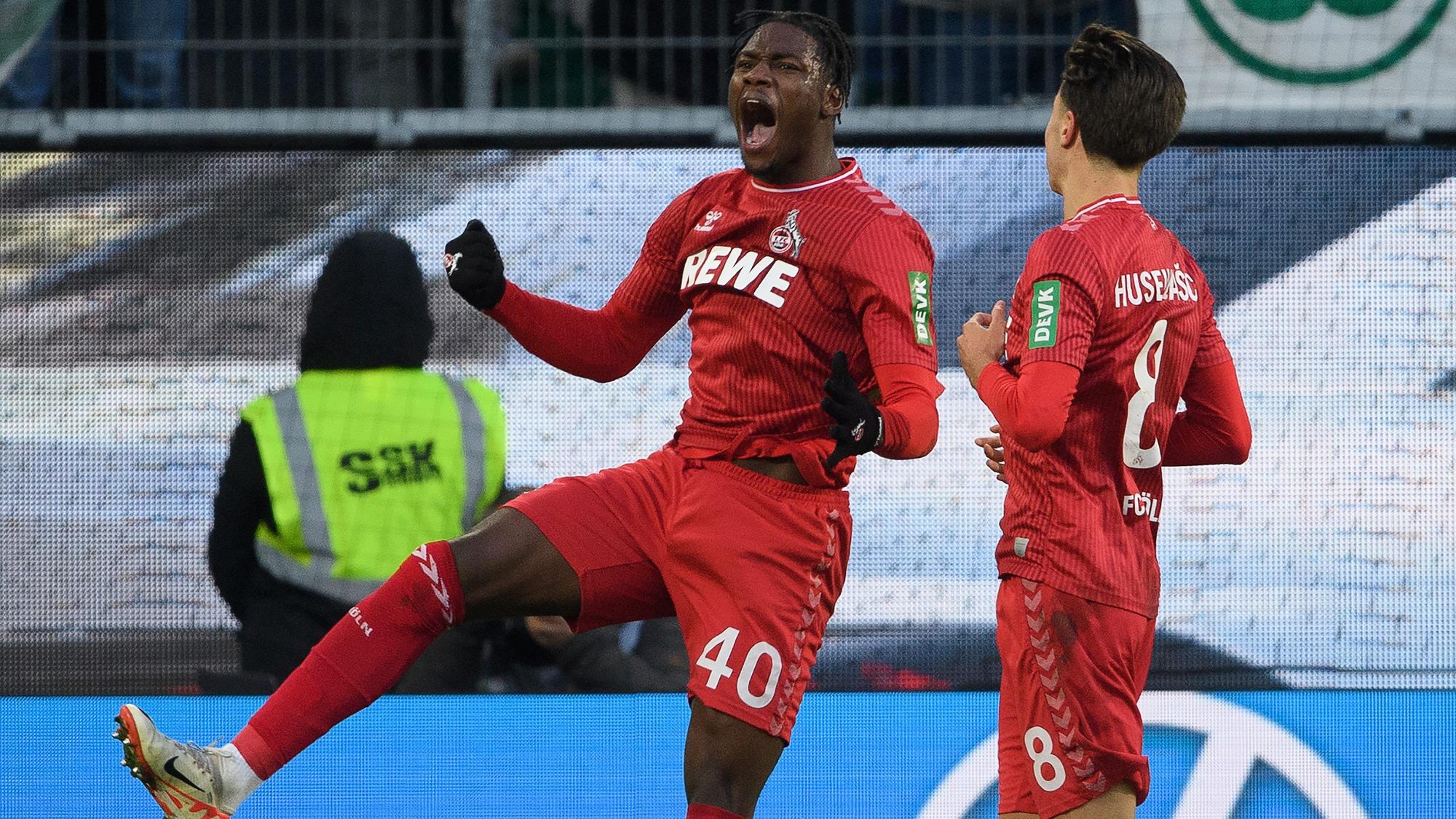 Faride Alidou gelang in Wolfsburg nicht nur der erste Treffer im FC-Trikot. Sondern auch die erste ordentliche Leistung seit seinem Wechsel aus Frankfurt.