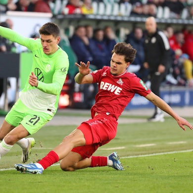 Überzeugte als Linksverteidiger beim FC einmal mehr: Max Finkgräfe (r.)