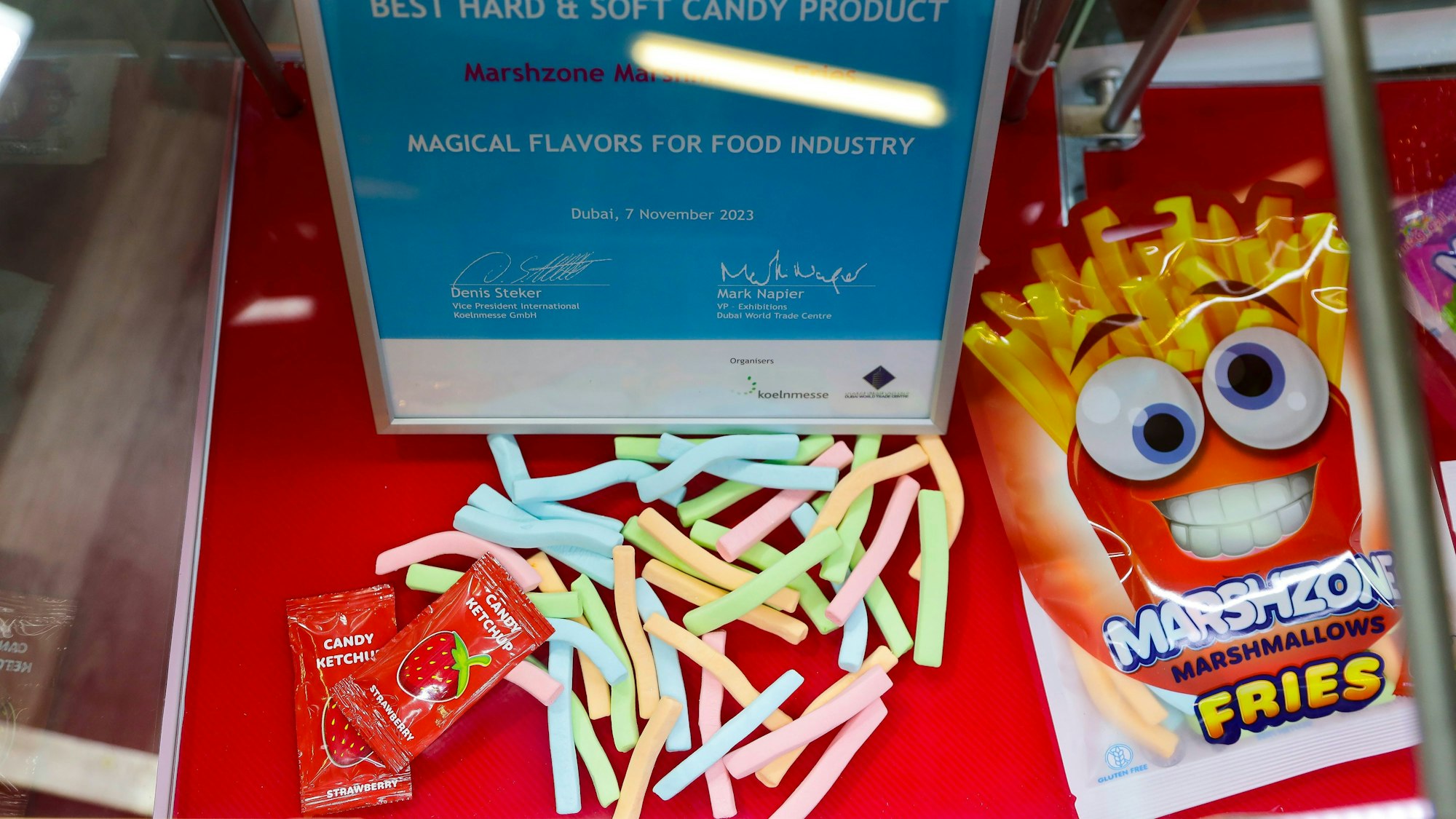 „Marshzone Marshmallow Fries“ von dem ägyptischen Hersteller „Magical Flavors“.