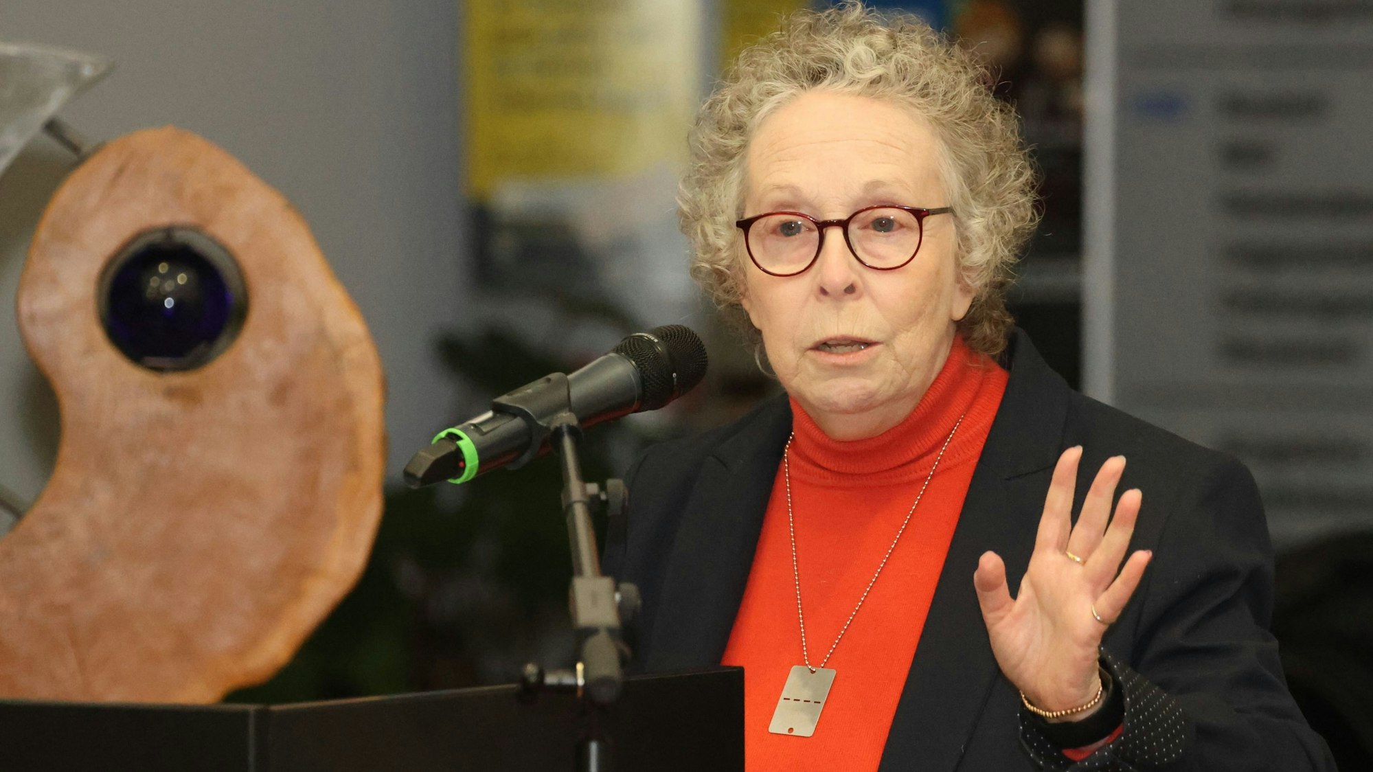 Ruth Schulhof-Walter beim Gedenktag in Nümbrecht.