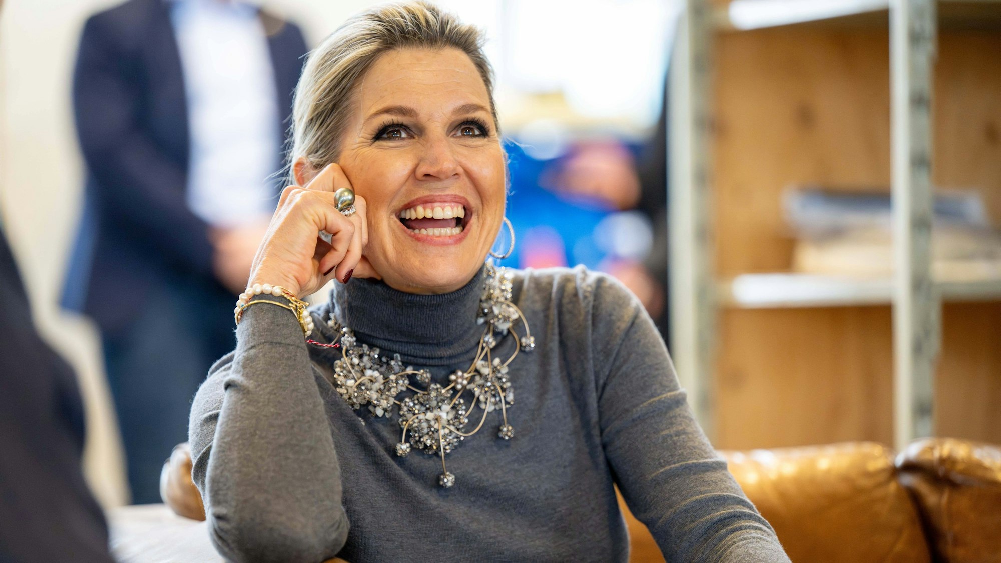 Königin Máxima beim Besuch der Design Academy Eindhoven.