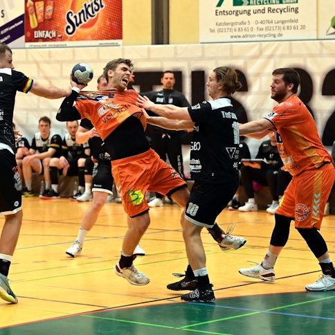 26.01.2024, Handball-Tus Opladen-Bergische Panther
mitte: David Bleckmann (Berg Panther)
Foto: Uli Herhaus