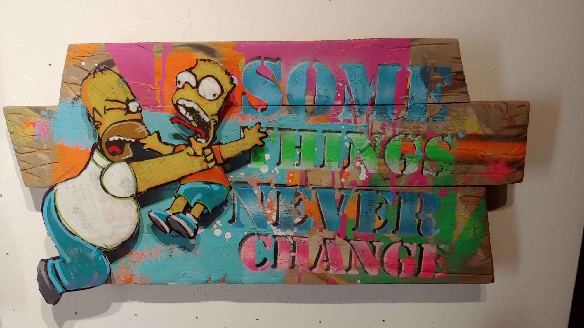 Tom Boston hat sich unter anderem Homer und Bart Simpson vorgenommen.