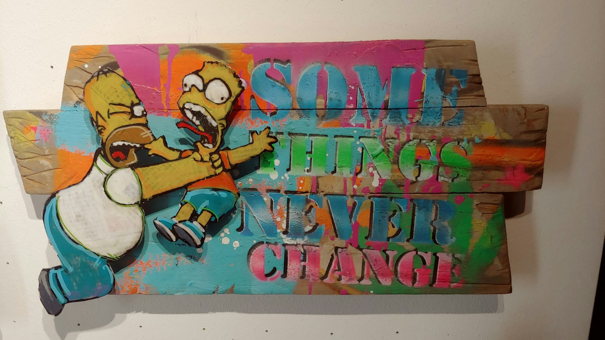 Tom Boston hat sich unter anderem Homer und Bart Simpson vorgenommen.