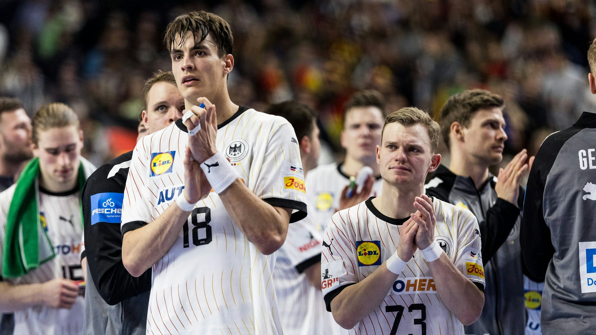 Bronze knapp verpasst: Die deutsche Nationalmannschaft mit Julian Köster (Nummer 18).