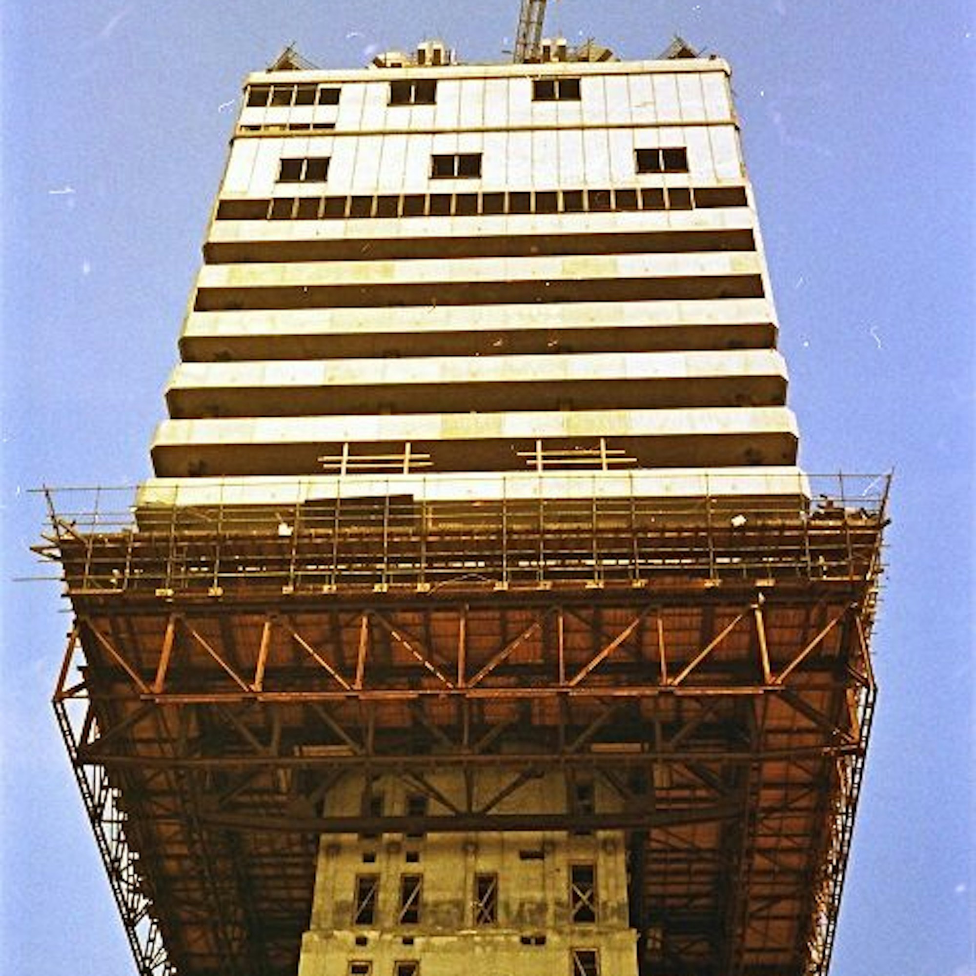 Die Baustelle in Köln in den 1970er-Jahren.