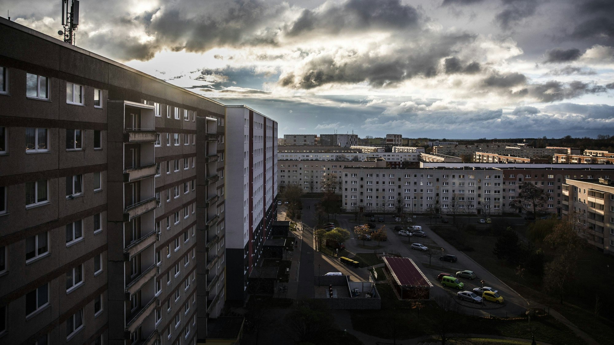 Plattenbauten in Stendal.
