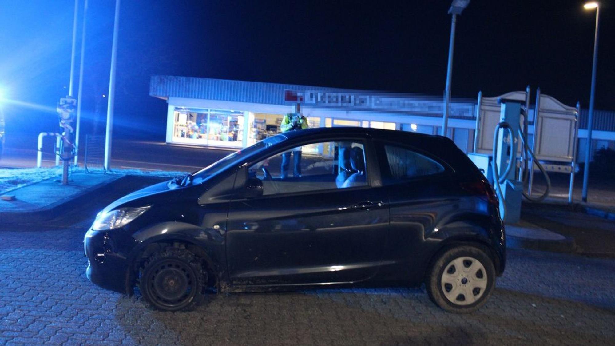 Mit diesem Kleinwagen flüchtete die Fahrerin vor der Polizei.