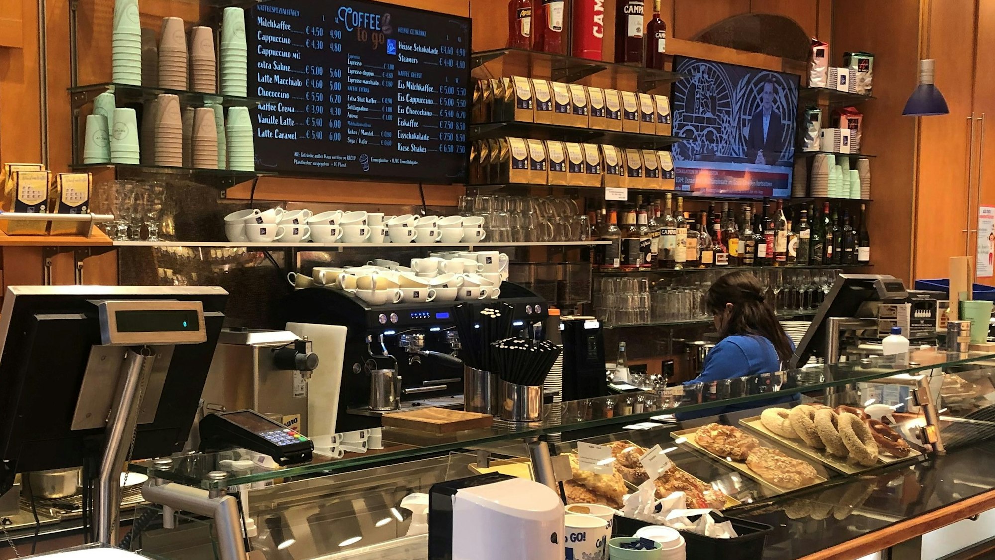 Theke vom Café Riese auf der Schildergasse