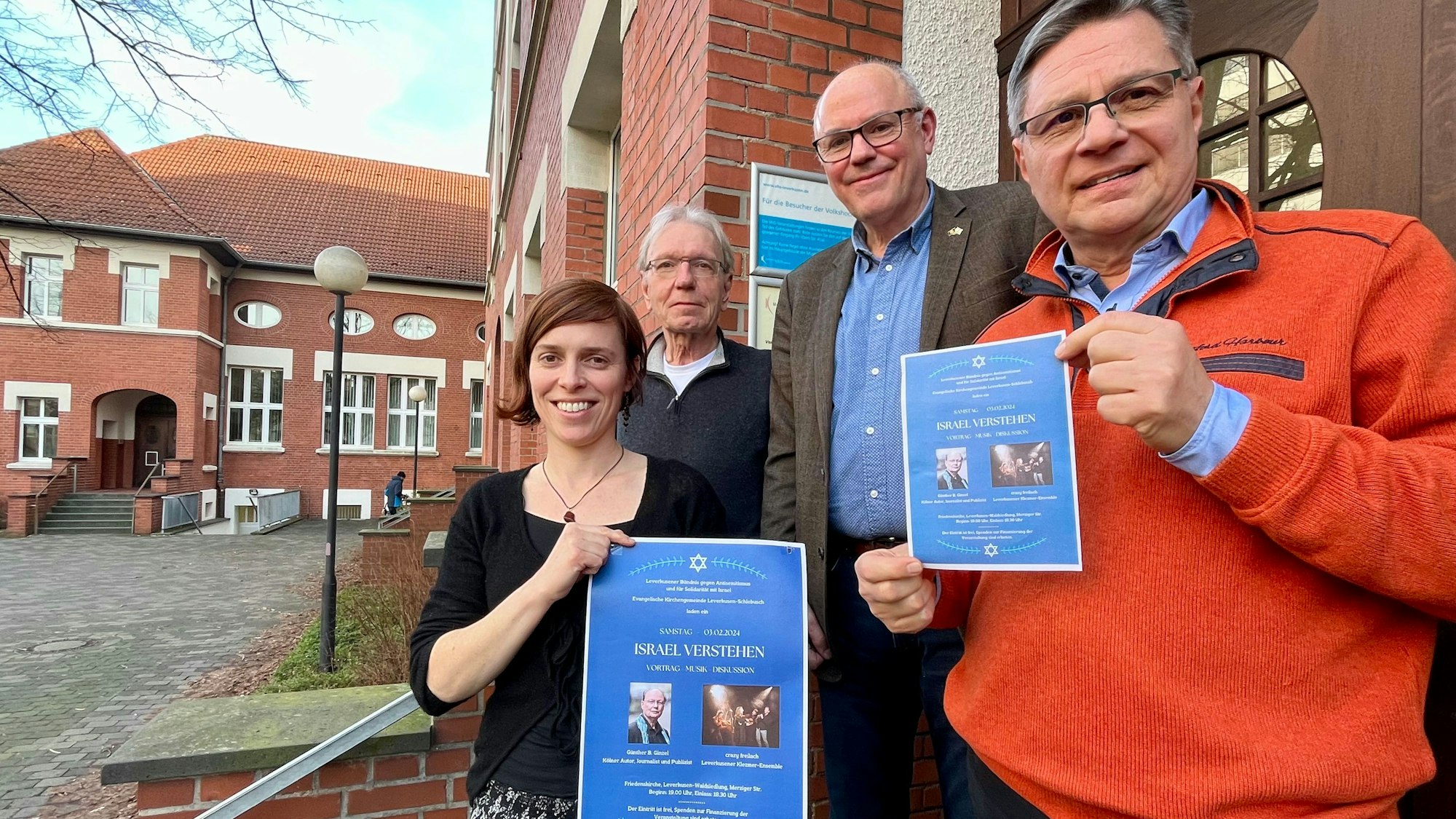 Bündnis gegen Antisemitismus (v.l.): Constanze Moschner, Michael Rosenfelder, Hans-Jörg Schäfer und Jürgen Ohrem.