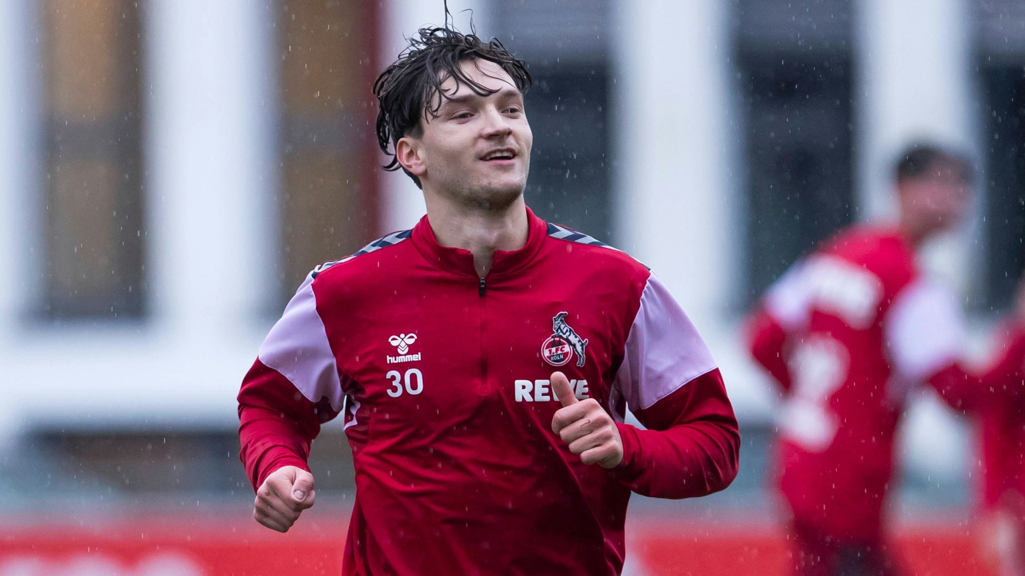 Noah Katterbach beim Jahresauftakt Anfang Januar am Geißbockheim