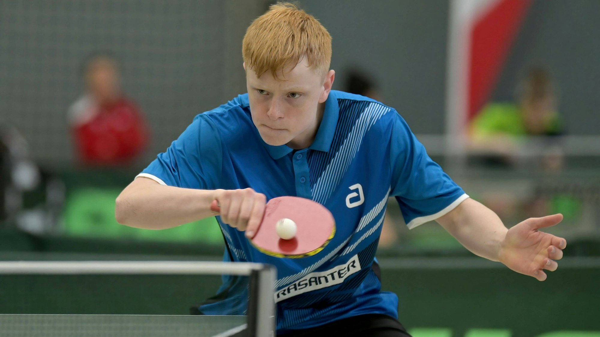 Tischtennis Nationale Deutsche Meisterschaften Jugend 19 am 30.04.2023 in der Sporthalle Mitte in Lehrte Sieger im Jungen Einzel und Doppel: Andre Bertelsmeier *** Table Tennis National German Championships Youth 19 on 30 04 2023 in the sports hall Mitte in Lehrte Winner in boys singles and doubles Andre Bertelsmeier xJFx