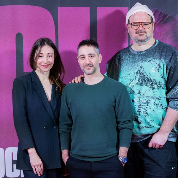 Aenne Schwarz (v.l.), Denis Moschitto, Daniel Rakete Siegel und Anke Engelke bei der Premiere von „Schock“.