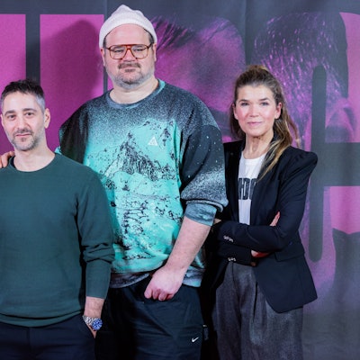 Aenne Schwarz (v.l.), Denis Moschitto, Daniel Rakete Siegel und Anke Engelke bei der Premiere von „Schock“.