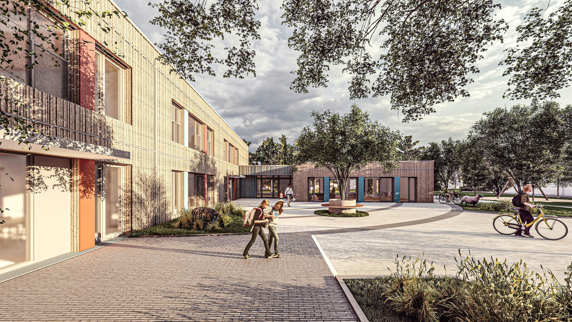 3D-Visualisierung für Erweiterungsbauten in Holzmodulbauweise